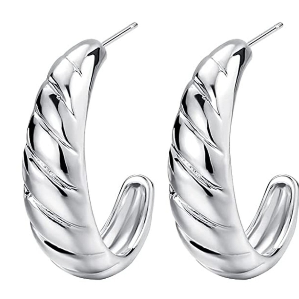 Rippled Gold Plated Beautiful Fashion Earrings